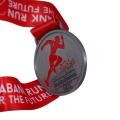Silver 3D Personalized Sports Medals Custom Medal